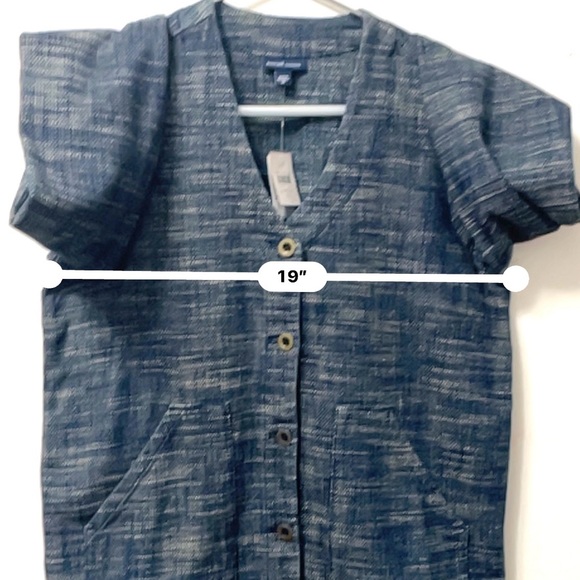 NWT J Jill Indigo Blazer Jacket Blue Cardigan Women’s Button Front Size XS - Picture 3 of 10